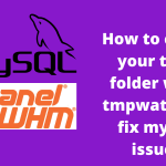 How to clean your tmp folder with tmpwatch to fix mysql issue.