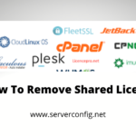 How To Remove Shared License